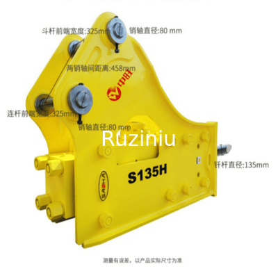 135 Bit Rod Hydraulic Crushing Hammer SYB80 Tipe Segitiga Untuk SY195/205/SY215