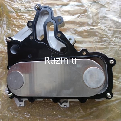 4133Y042 Perkins Engine Parts Oil Radiator / Cooler Assembly Untuk C7.1 C6.6