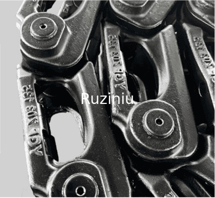 13914437 Suku Cadang Undercarriage Excavator 49 Tautan Track Chain Excavator Untuk SY305